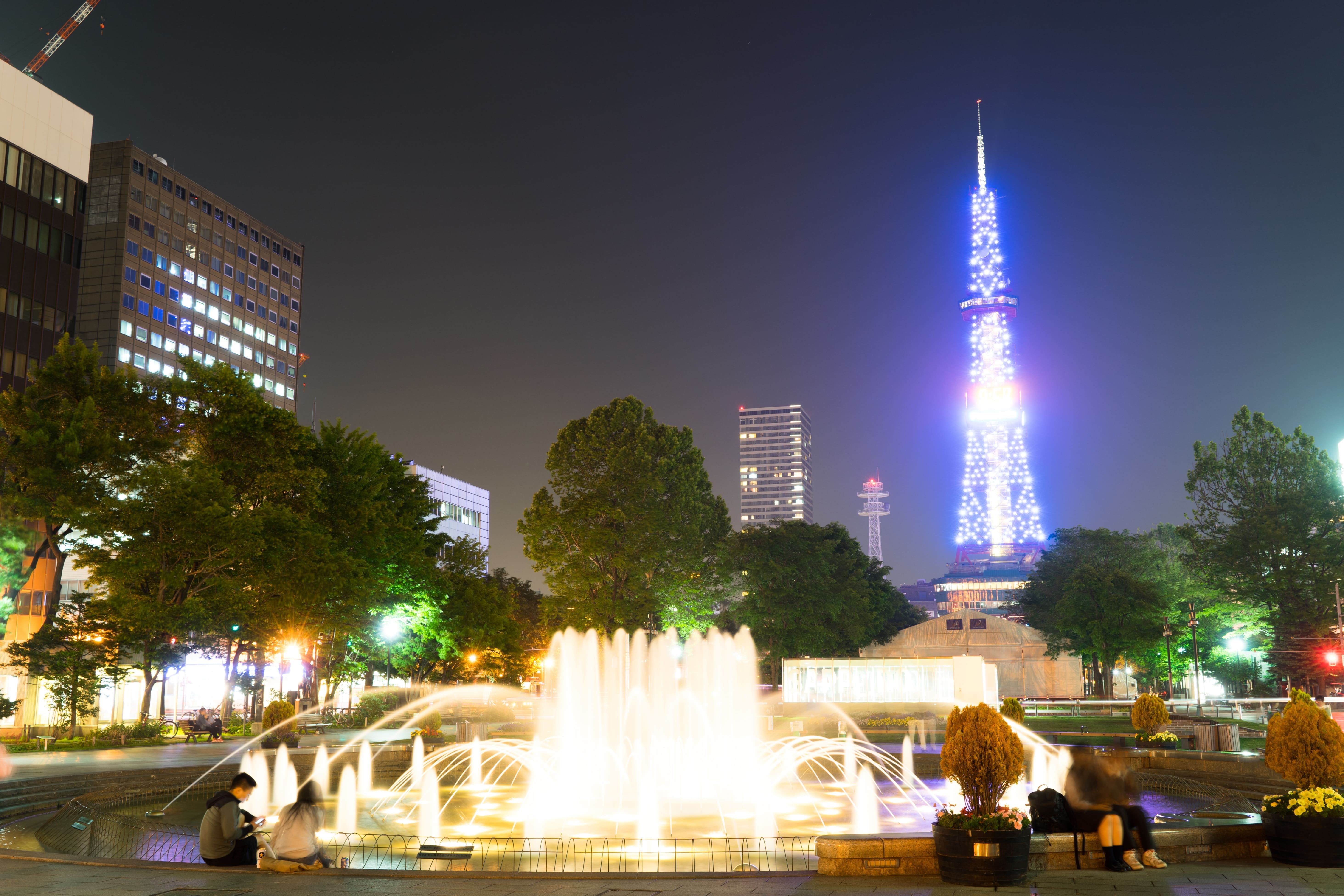 札幌大通公園の夜景