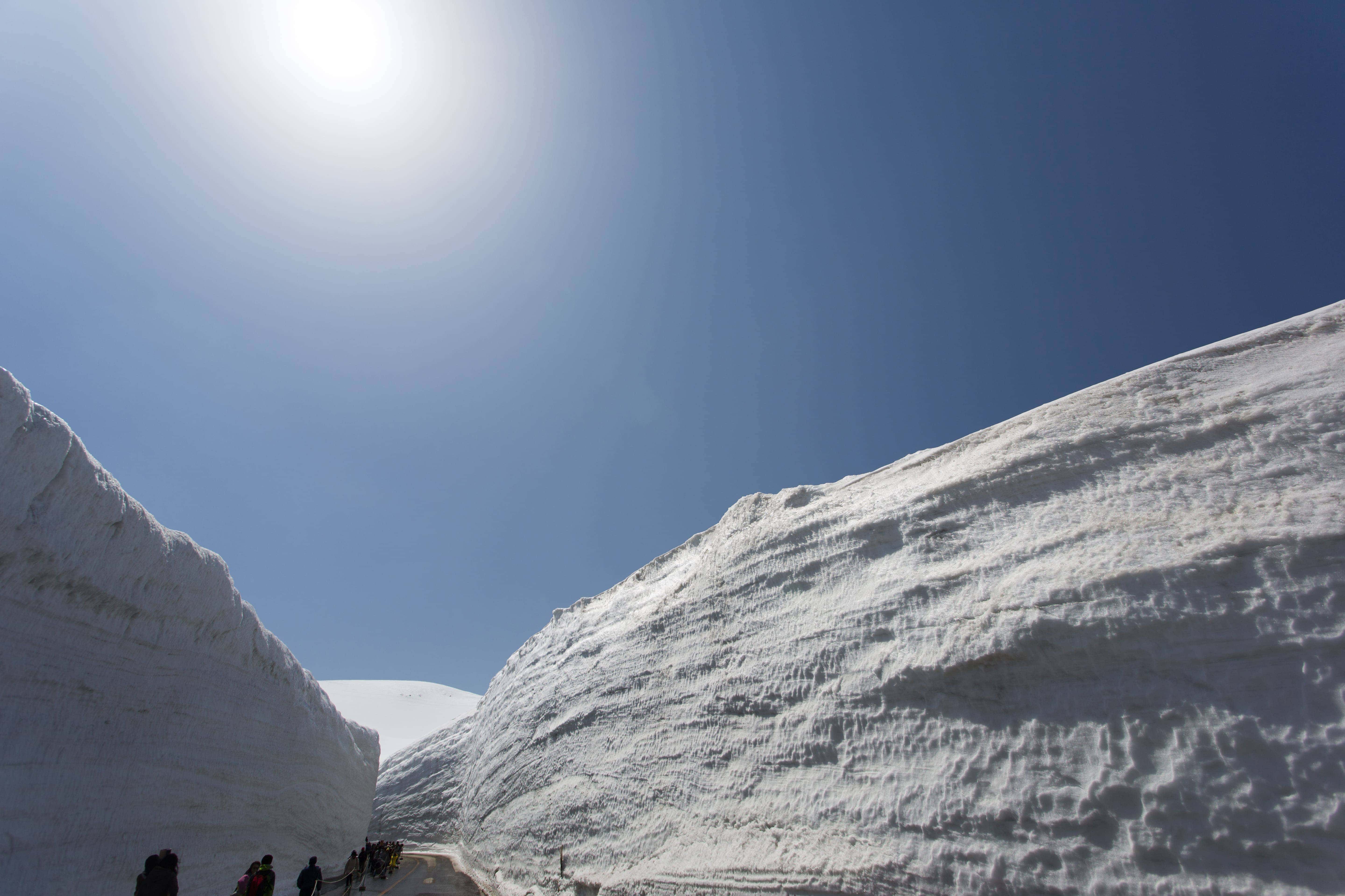 立山の雪壁