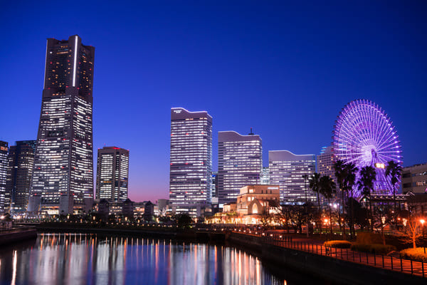 横浜 みなとみらいの夜景