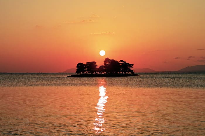 宍道湖の夕日