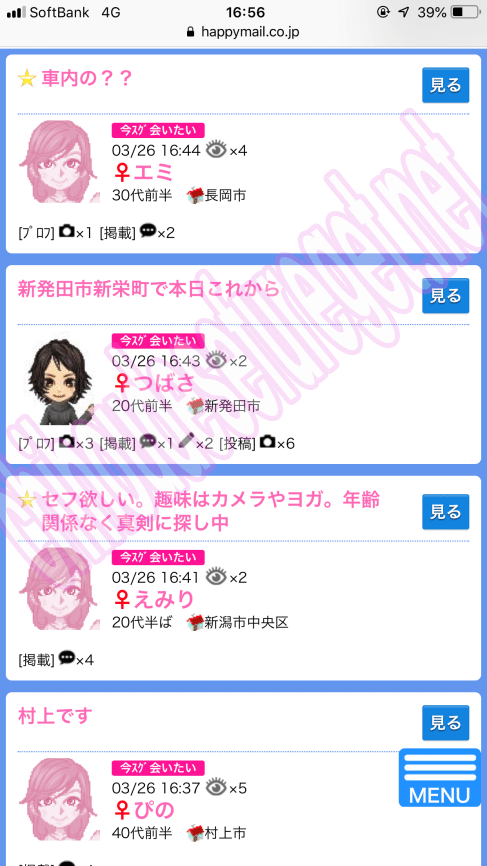 ハッピーメール新潟1